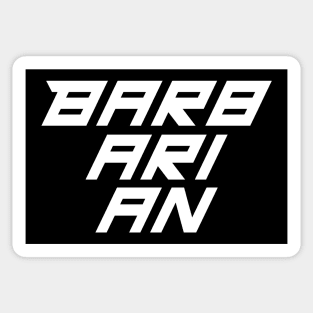 Barbarian Character Class Fantasy Tabletop RPG Player Sticker